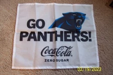 Carolina Panthers Coca Cola Zero Sugar - Banner / Flag 18" L x 15" W - NEW