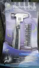 Protocol Hammer Plus Multi Wrench Tool Pliers, Wrench, Knife Screwdriver Bit Set
