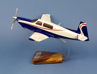 XXL Mooney M20 Ovation 2 Blaue Version 1:20 Woodmodel  Avion / YAKAiR