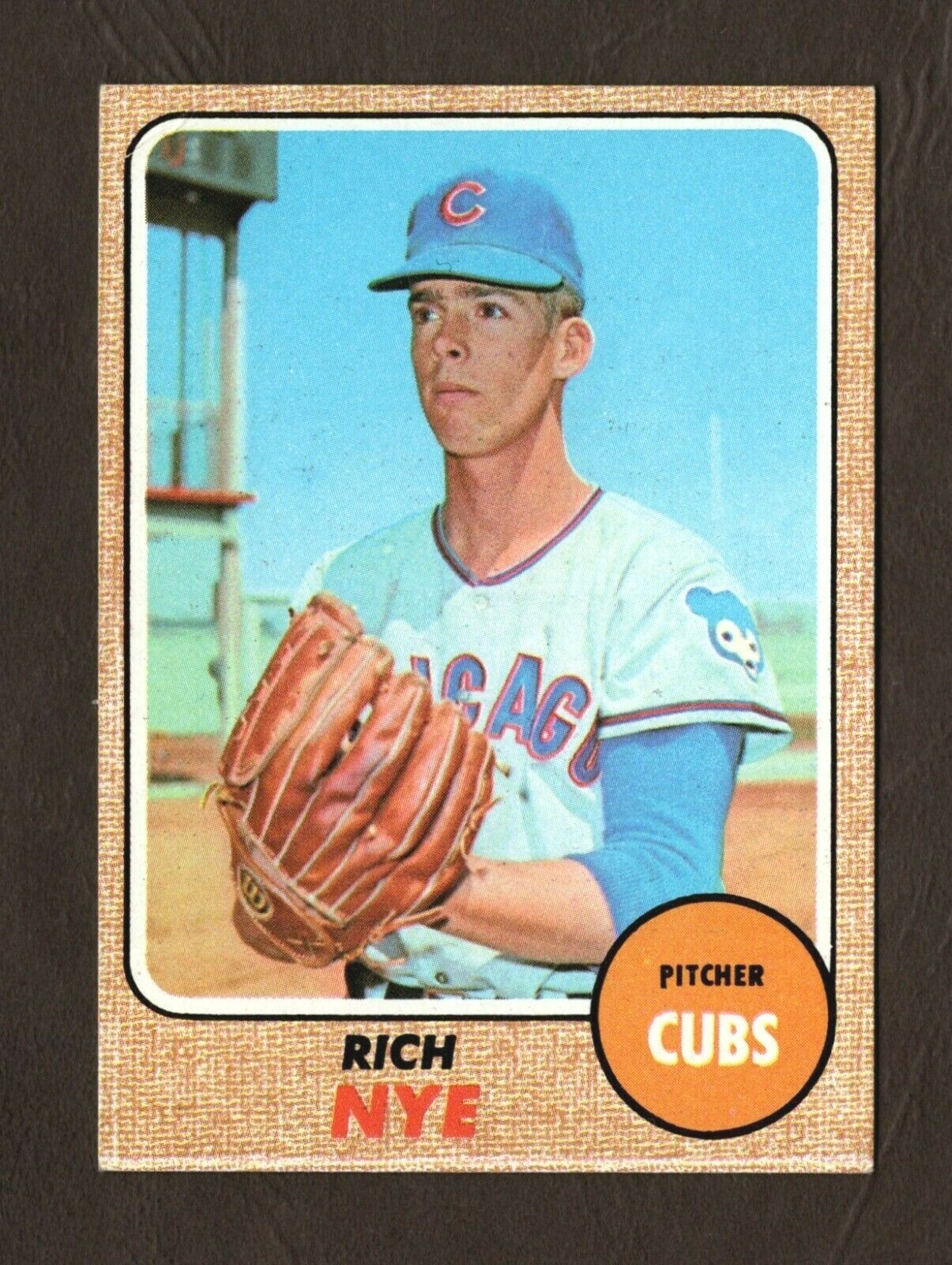 1968 Topps Baseball Card #339 Rich Nye – Chicago Cubs