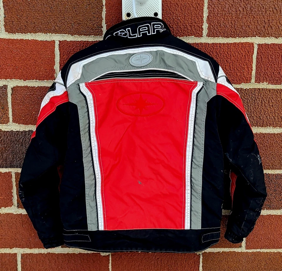 Abrigo chaqueta moto nieve polaris vintage talla juvenil grande rojo Foto 2 de 4