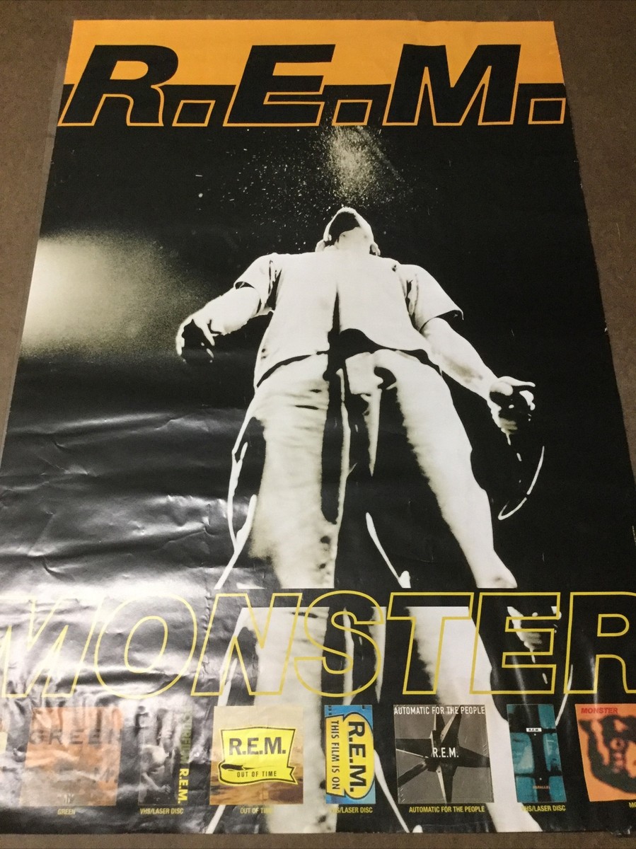 Vintage 1995 R.E.M. Monster Promo Poster 36