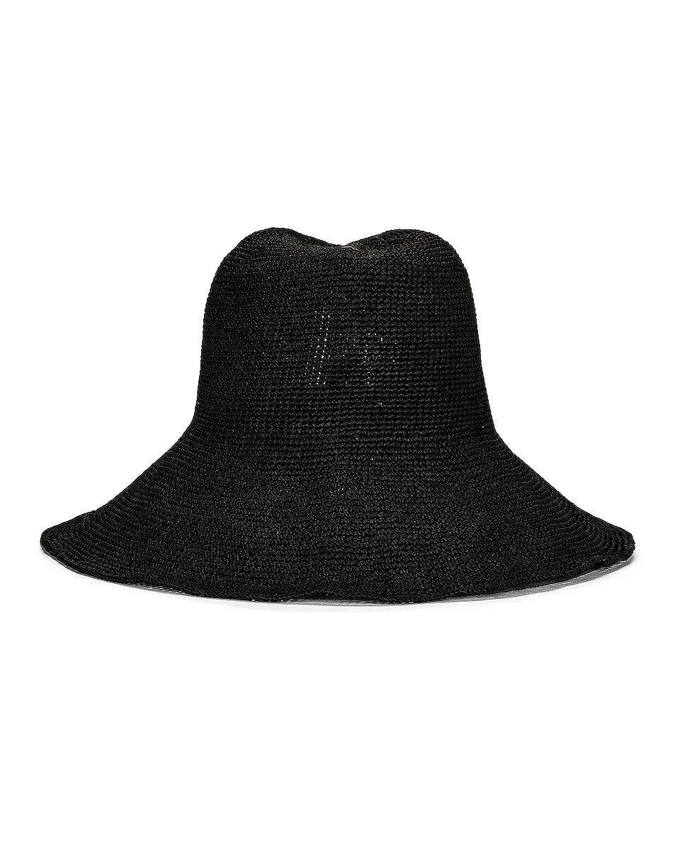 ☆Sale新品 TOTEME Paper straw hat BLACK Woven paper straw hat black – TOTEME