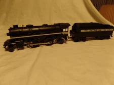 O   Gauge Steam Engine 2-4-2 Black 8904 with tender