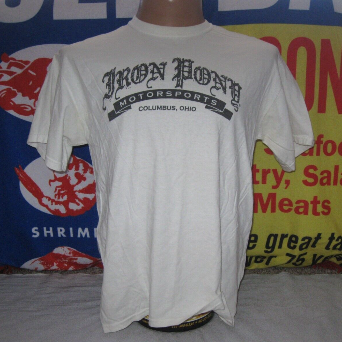 IRON PONY MOTORSPORTS maglietta vintage uomo grande anni 90 supercross COLUMBUS OHIO