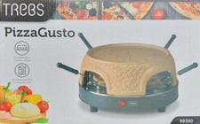 Trebs Pizzaofen PizzaGusto 99390 für 4 Personen Mini Pizza am Tisch