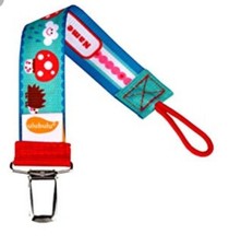 Ulubulu Universal Pacifier Clip, Happy Cappy--NEW
