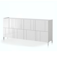 MADIA GRANDE FAUST RANDOM IN MDF LACCATA BIANCO LUCIDO ORESTELUCHETTA