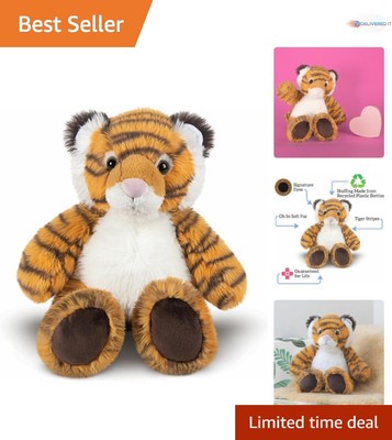 Tiger Stuffed Animal Plush Orange 18'' Cuddly Cuddle Toy Perfect Gift