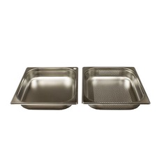 Dampfgarer - Gastronorm Behälter Edelstahl GN 2/3 Zubehör 4L 65mm tief