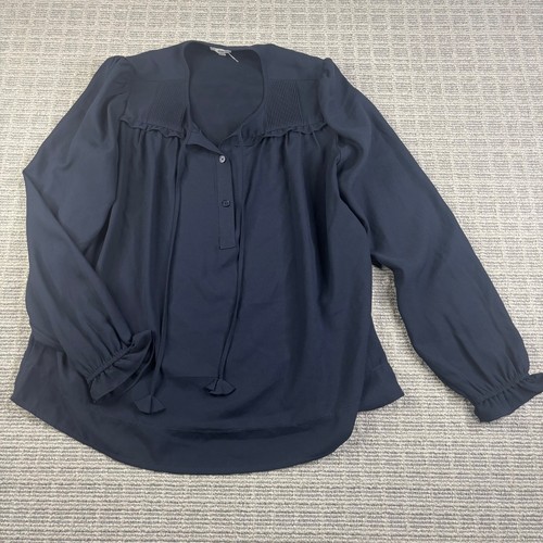 Joie Women's Blue Long Sleeve Blouse Size Medium