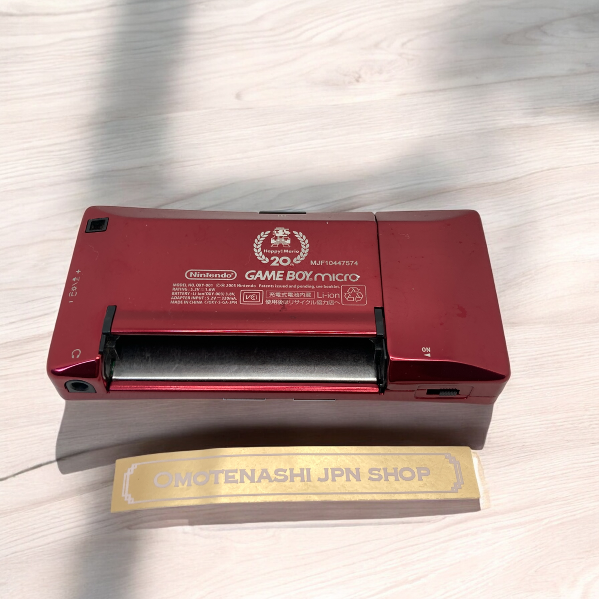 Nintendo Game Boy Micro Console Famicom Version HAPPY MARIO 20th