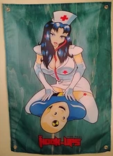 Hook Ups Skateboards Banner Poster Jeremy Klein Girl Sexy Deck Shirt DGK Anime