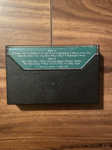 Christmas Holiday Music Carols of Christmas Vintage 1989 Cassette Tape Hallmark - Picture 3 of 5