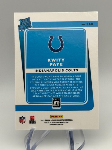 2021 Donruss Optic Football RATED ROOKIE BASE You Pick the Card - Picture 49 of 53