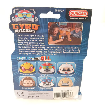 Duncan Gyro Racer Flying Panda 3915GR Collect Stack Battle and