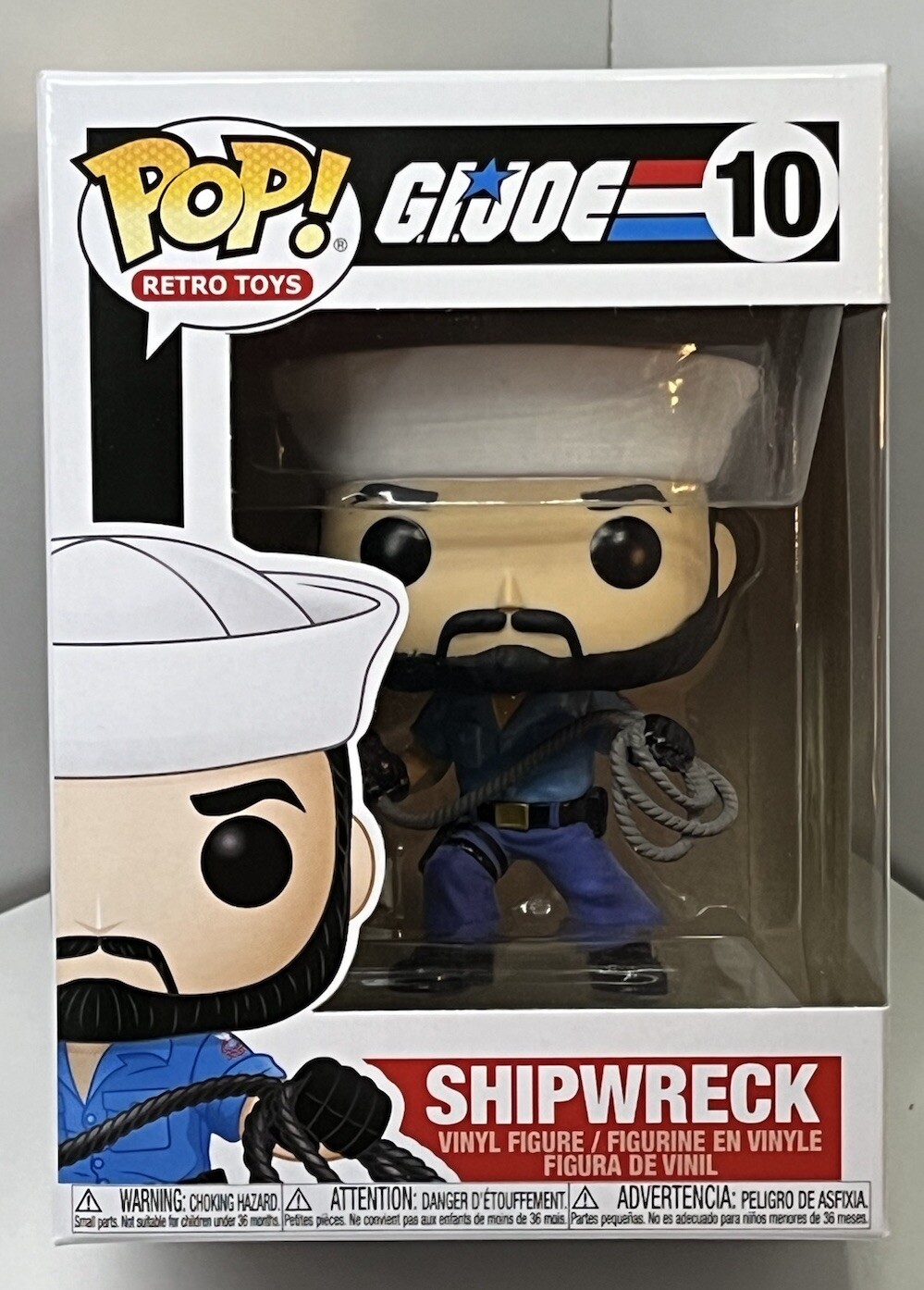 Funko Pop Retro Toys Figure G.I. Joe Shipwreck #10 Sailor Real American Hero WPP
