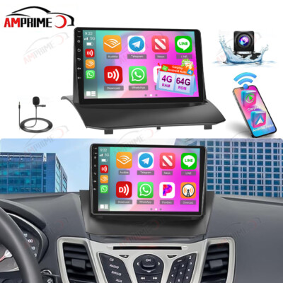 4+64G Android 13 Autoradio Für Ford Fiesta 2009-2014 GPS NAVI Carplay BT +Camera