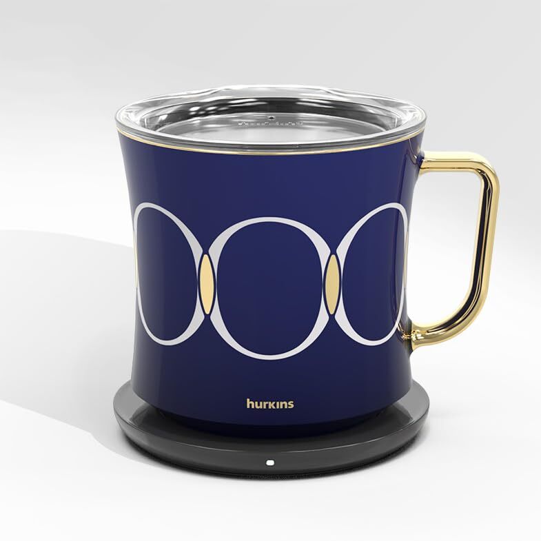 Smug, up to 149℉ Coffee Mug Warmer & Mug & pctg Lid Set, self Heated ...