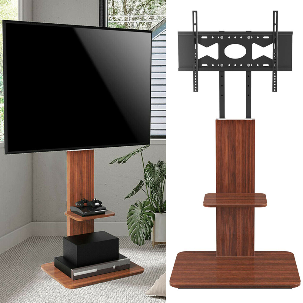 Tv StäNder Holz Tv Standfuß ThöHenverstellbar FüR 32-65 Zoll Lcd Led Oled Plasma