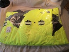 size 5XL Ergodyne GlowWear thermal yellow bib overalls