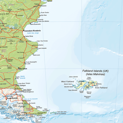 Map of South America - Political Wall Map, Poster of South America - Imagen 3 de 6