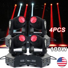 4PCS 100W Moving Head Beam Stage Lighting RGBW 11/13CH DMX512 DJ Bar Light