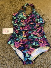 Ladies Size 14 L One Piece Swimming Costume