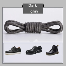 Cotton Waxed Shoelaces round Oxford Shoe Laces Boots Laces Waterproof Leather Sh