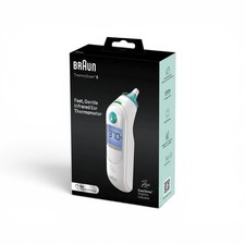 Braun ThermoScan 5 Digital Infrared Ear Thermometer ExacTemp White/Blue