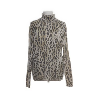 Nice Connection, Rollkragenpullover, Größe: 42, Beige/Schwarz/Grau #Yyb