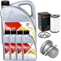 MotoröL Filter Set Febi SAE 5W-40 9 Liter + Schraube FüR Mercedes E-Klasse CLK