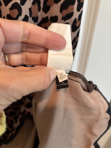 Kate Spade New York Spotted Leopard Fiorella Dress Scalloped Hem Women’s Large - Picture 5 of 7