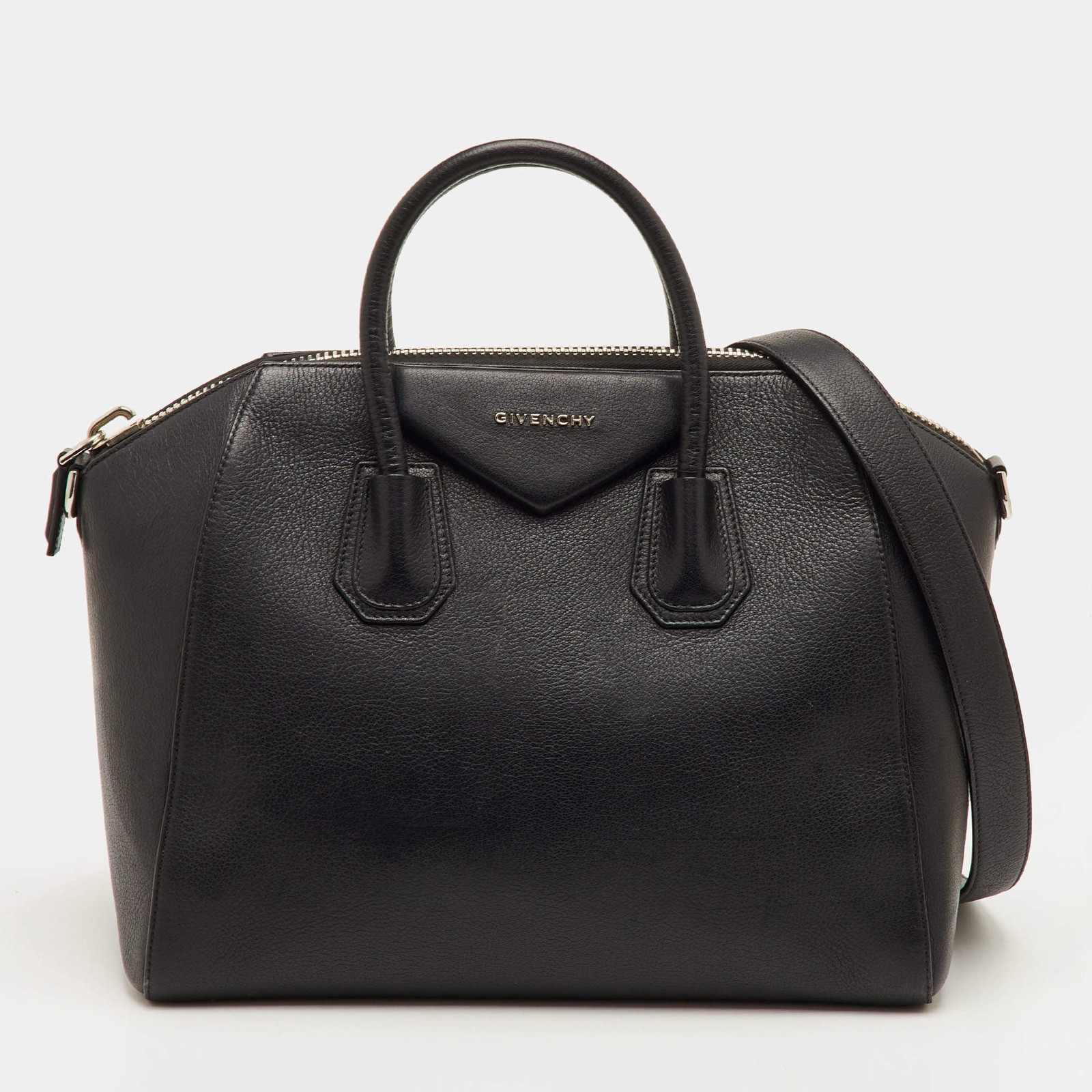 Givenchy Antigona Medium Black Leather Satchel