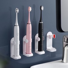 Electric Toothbrush Holder – Double Hole Wall-Mounted Self-Adhesive Bathroom Rac