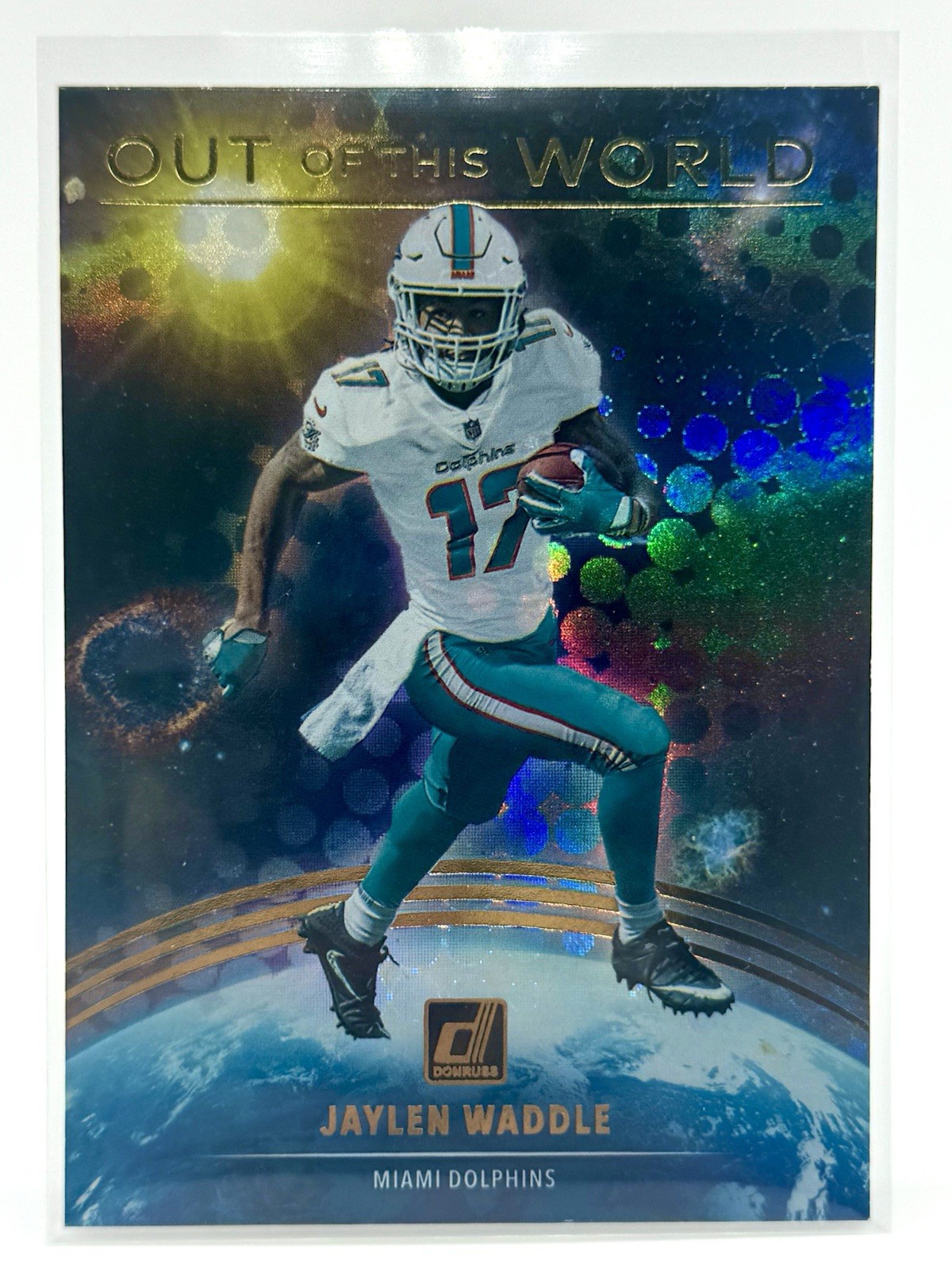 2021 Donruss Jaylen Waddle Out of this World Rookie RC #OTW-JWA Dolphins