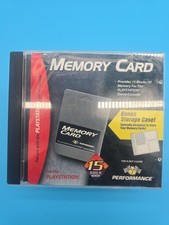 Playstation 1 PS1 Performance Memory Card Case With Card