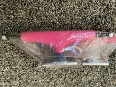 New Tensor 8  Skateboard Trucks Aluminum Mirror Safety Pink / Raw Mullen Design