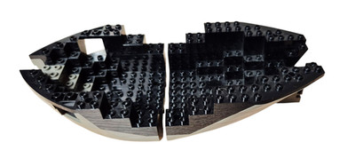 LEGO  Piraten Schiff Rumpf Hull 6050c03 + 6052c03 dark gray/dunkelgrau aus 6493