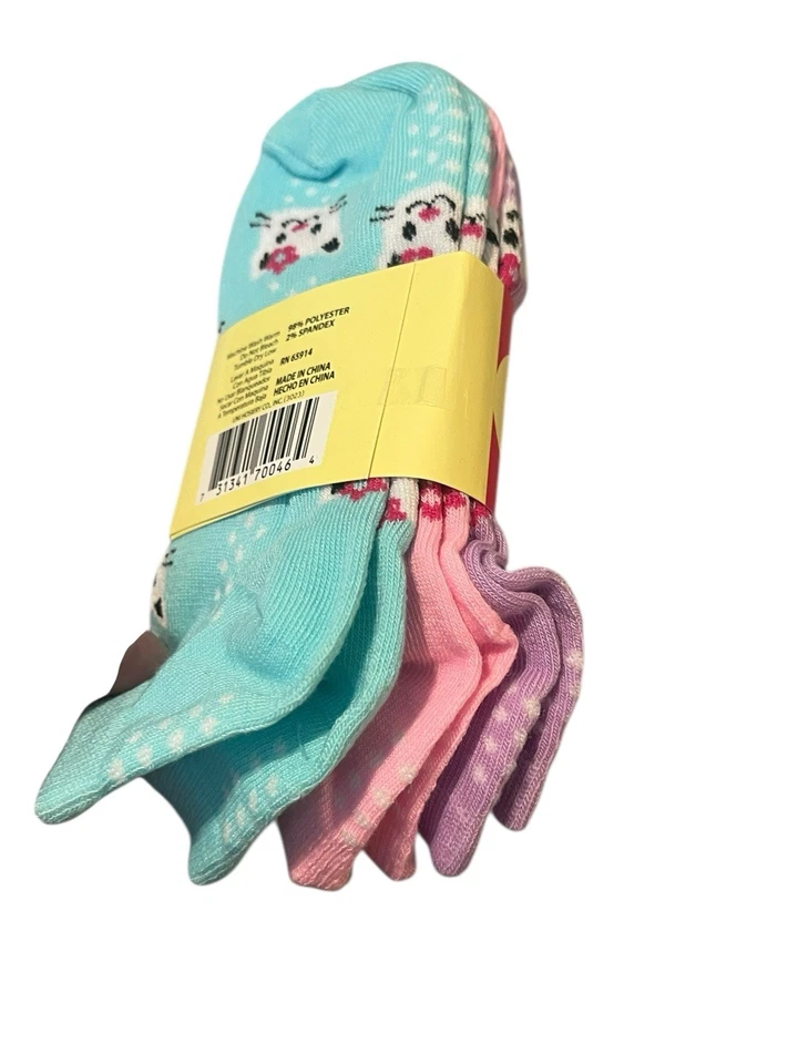 Mamia лодыжки носки 6 пар женщин размер 6-8 низкий вырез животных печати многоцветный новый - Изображение 3 из 4