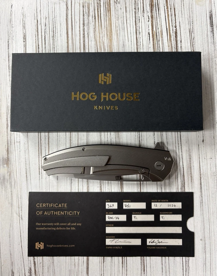 Cuchillos Hog House Veli #369 titanio RWL 34 Foto 3 de 4