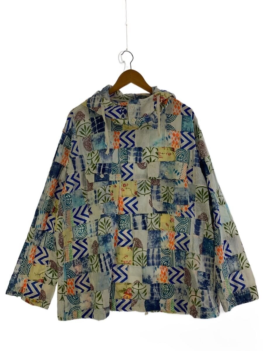 Engineered Garments CAGOULE shirt/ETHNO PRINT/Long-sleeved shirt/M/BLUE/Pullover
