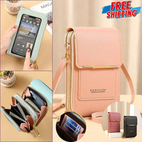 Women RFID Anti Theft Purse Touch Screen Phone Bag Crossbody Bags Handbag