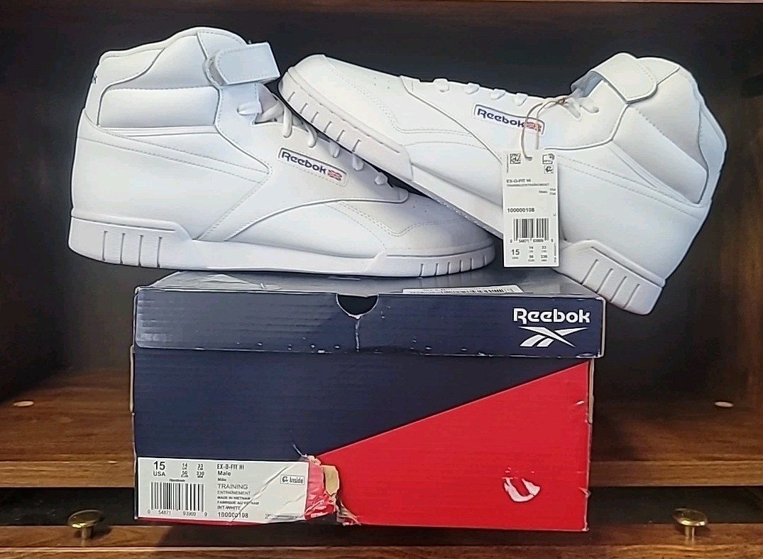 Reebok Ex-O-Fit Hi Sz 15 Men's Shoes Casual Training Hi-Top Sneakers 100000108