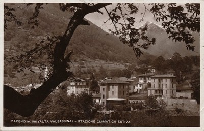 Margno Alta Vallassina (LC) Summer Climate Station - Travel Postcard 1937