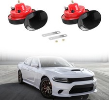 2pcs Super Loud 12v 300db Car Horn Kit Universal Waterproof High L Color Red