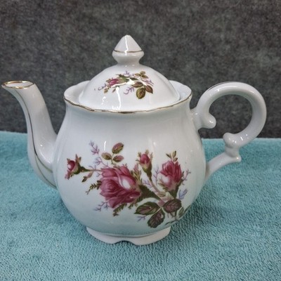 Vintage Moss Rose English Style Tea Pot Porcelain Made In Japan | eBay