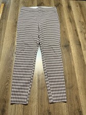 Maurices Pants, Women's Size Medium, Brown Pink, Striped, Straight, Pull On