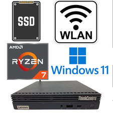 Lenovo ThinkCentre M75q WLAN AMD Ryzen 7 Pro 5750GE 8/16/32GB NVME Mini PC SSD