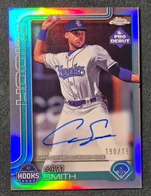 2025 Pro Debut Chrome Cam Smith On Card Refractor Auto /199 RC Astros MT+